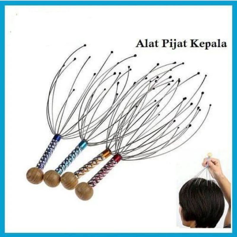 Alat Pijat Kepala Gurita 12 Titik Akupuntur Bokoma