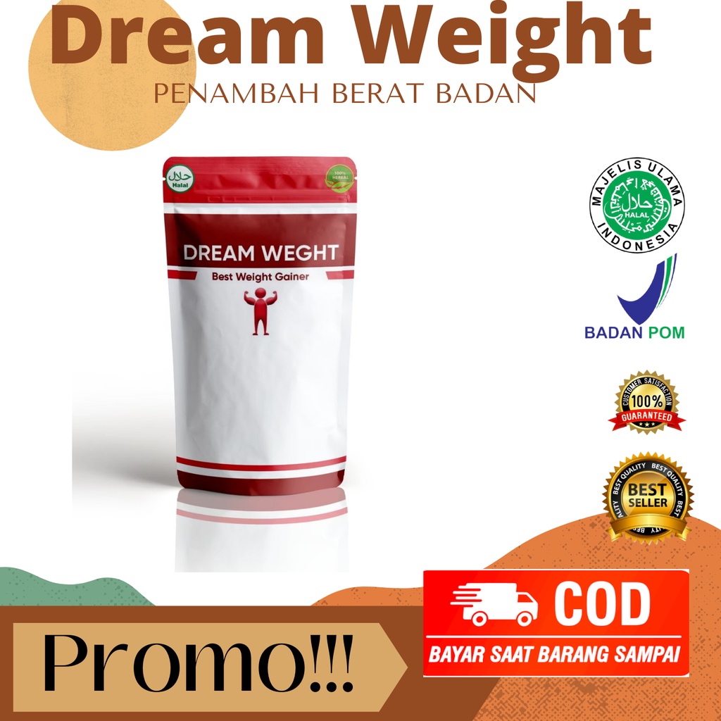 

DREAM WEIGHT SUSU - Suplemen Penambah Nafsu makan Tanpa Efek Samping / penambah berat badan wanita