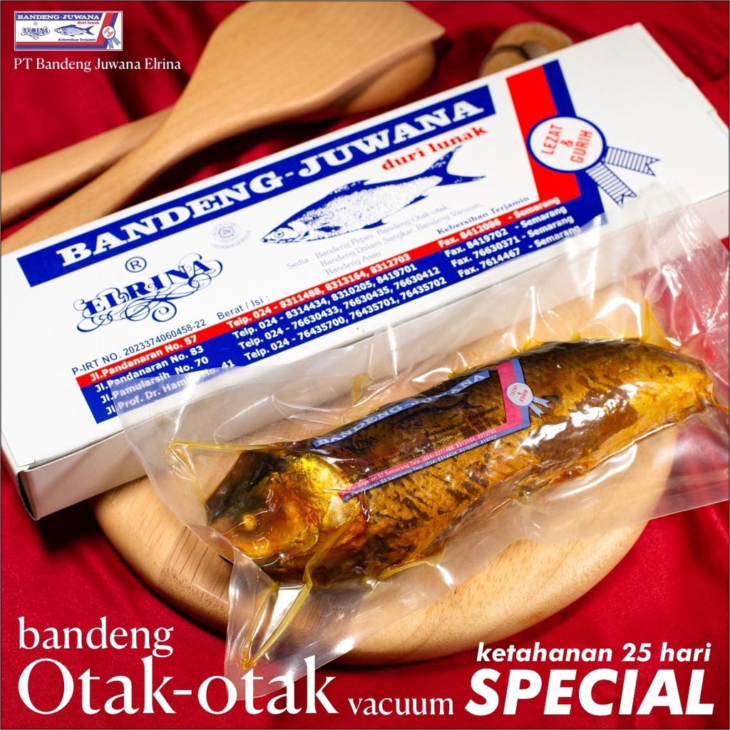 Otak-Otak Bandeng Otak-Otak Vacum Vacuum Juwana Elrina Oleh Oleh Semarang 1 ekor-special tahan 1 bln