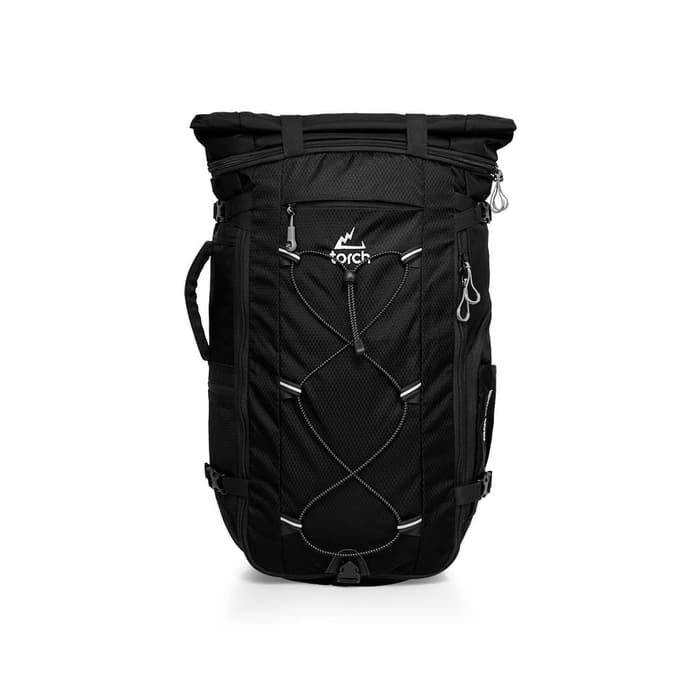 Tas Ransel Travel Torch Asahi Backpack 40 + 3L Black