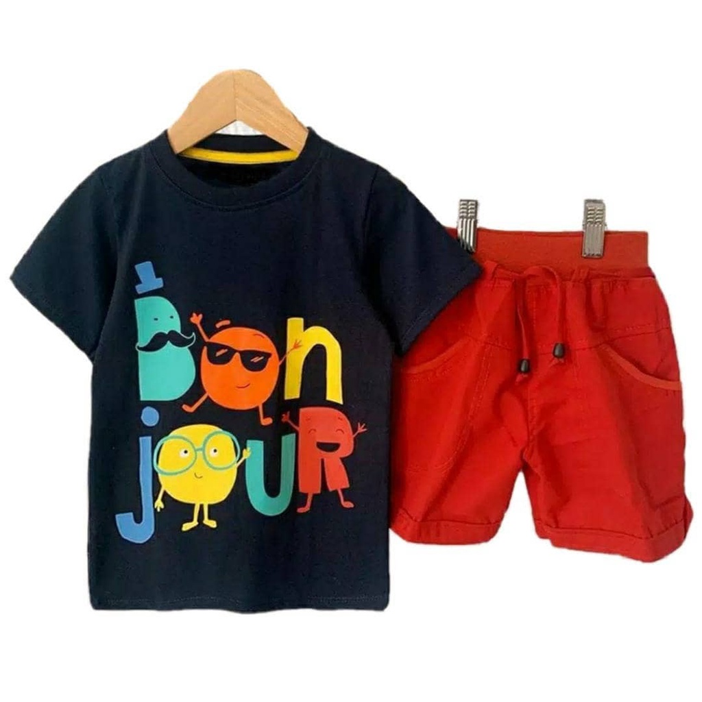 SETELAN BAJU BAYI ANAK CROSS KIDS BONJOUR SIZE 1-5 TAHUN BAHAN KATUN LEMBUT NYAMAN DIPAKAI/ SETELAN BAJU BAYI ANAK LAKI LAKI/ SETELAN BAJU BAYI ANAKPEREMPUAN/ SETELAN BAJU BAYI ANAK COWO/ SETELAN BAJU BAYI ANAK CEWE/ SETELAN BAJU BAYI ANAK KEKINIAN