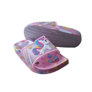 Sandal Slop Karakter G42 Sandal Anak Perempuan Import Size 24-35 Usia 2-8 Tahun