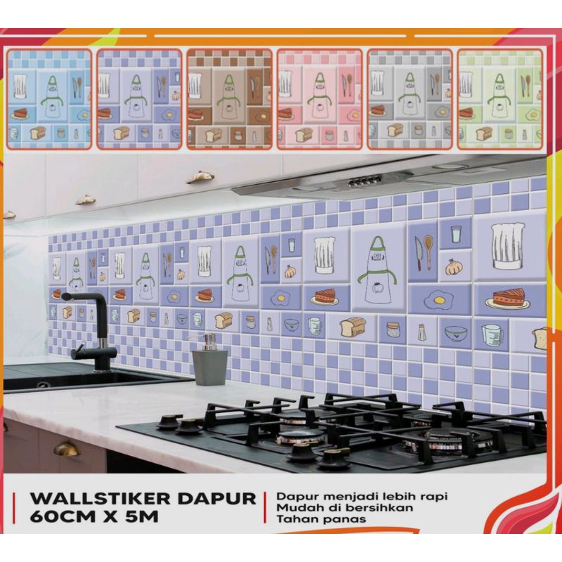 stiker dapur /kamar mandi anti air/minyak