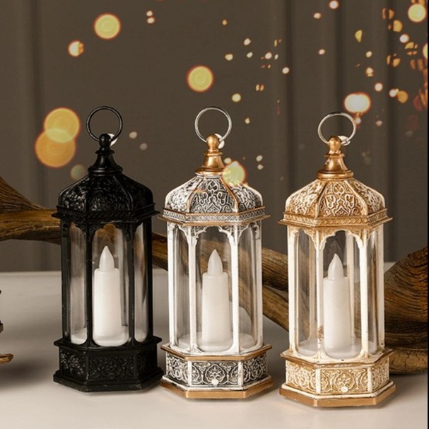 Lilin Lentera LED Elektrik Lantern Candle bentuk Kubah