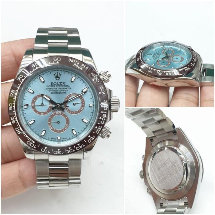 rolex daytona saaphire automatic fullset box - biru muda