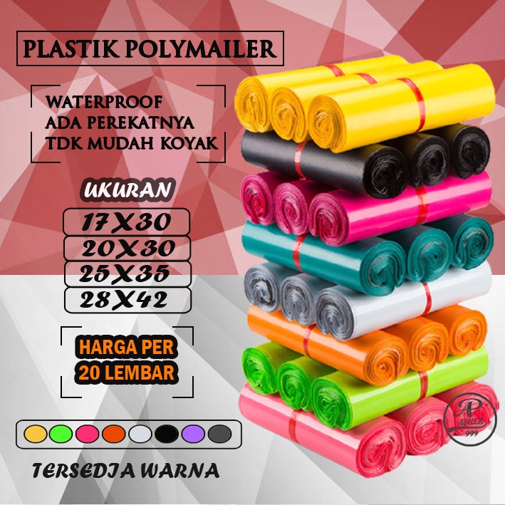 

Plastik Polymailer per 20 lembar