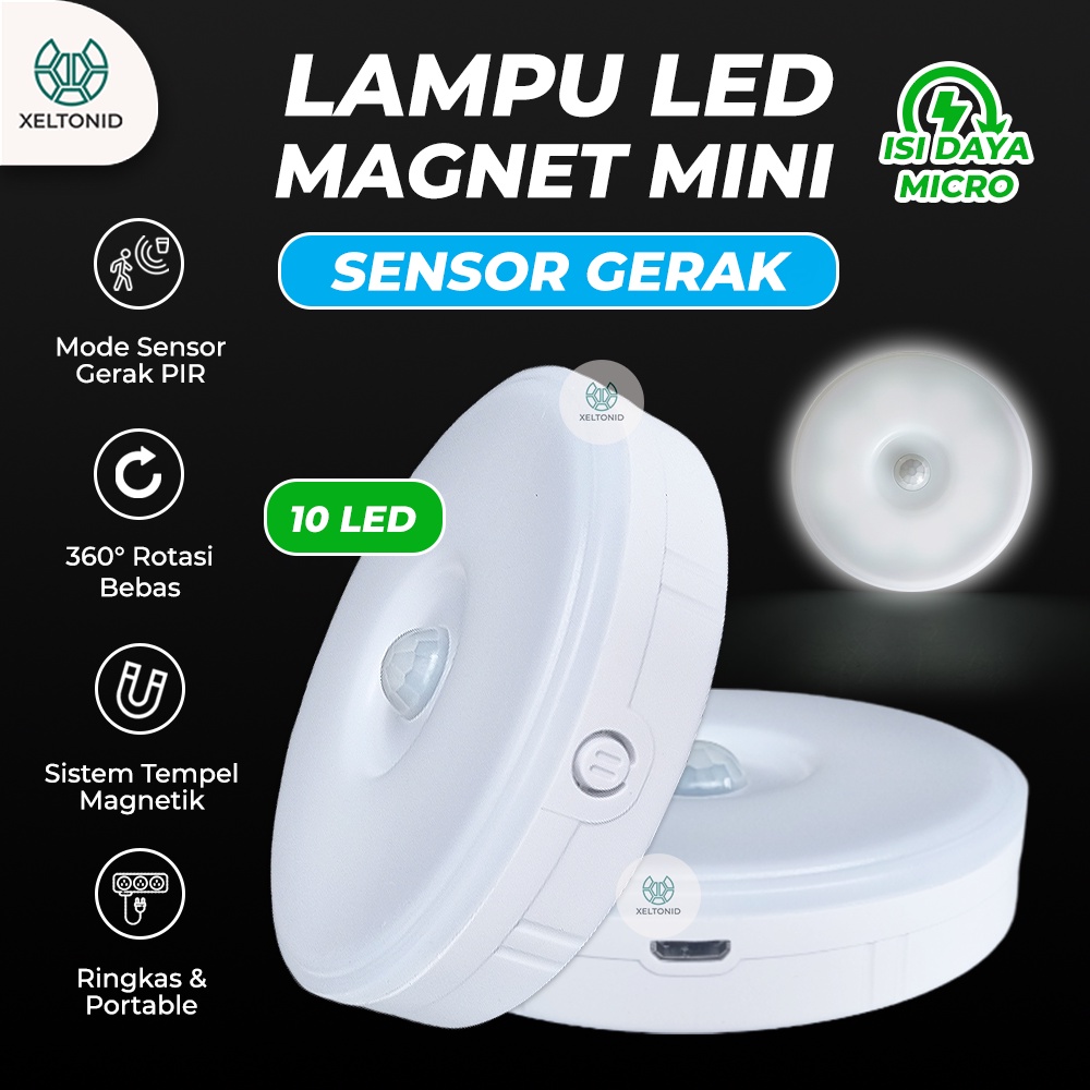 Lampu Darurat Sensor Gerak Keren Lampu Tangga Lemari Dapur Dinding Magnetic Keren