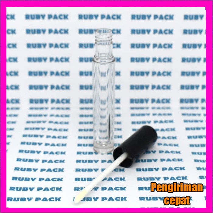 [ isi 10Pcs ] Botol Lip Cream 4ml Import  Botol Lip Gloss  Botol Lip Matte Hitam