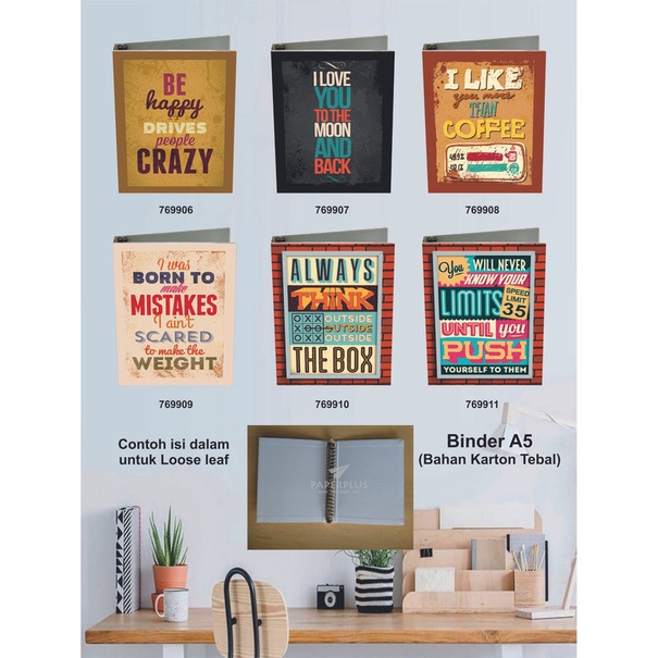 

Binder A5 / Binder Note A5 / Typography / Set 2830