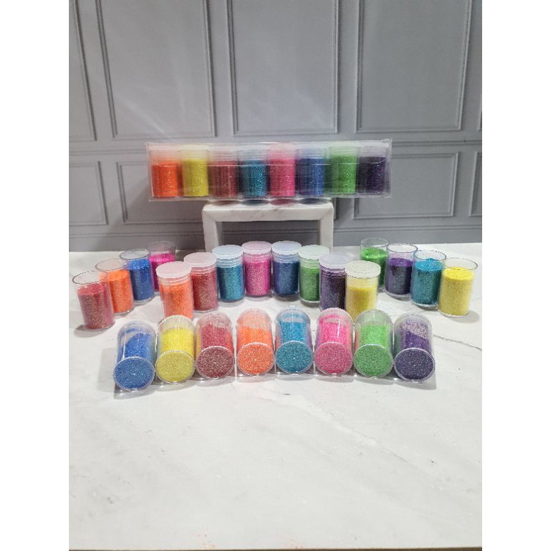 (8 pc) bubuk gliter 5gram /serbuk gliter/glitter powder/bubuk warna 8 warna