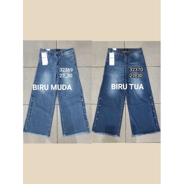 KULOT VJ JEANS RAWIS KANCING BAWAH SAMPING