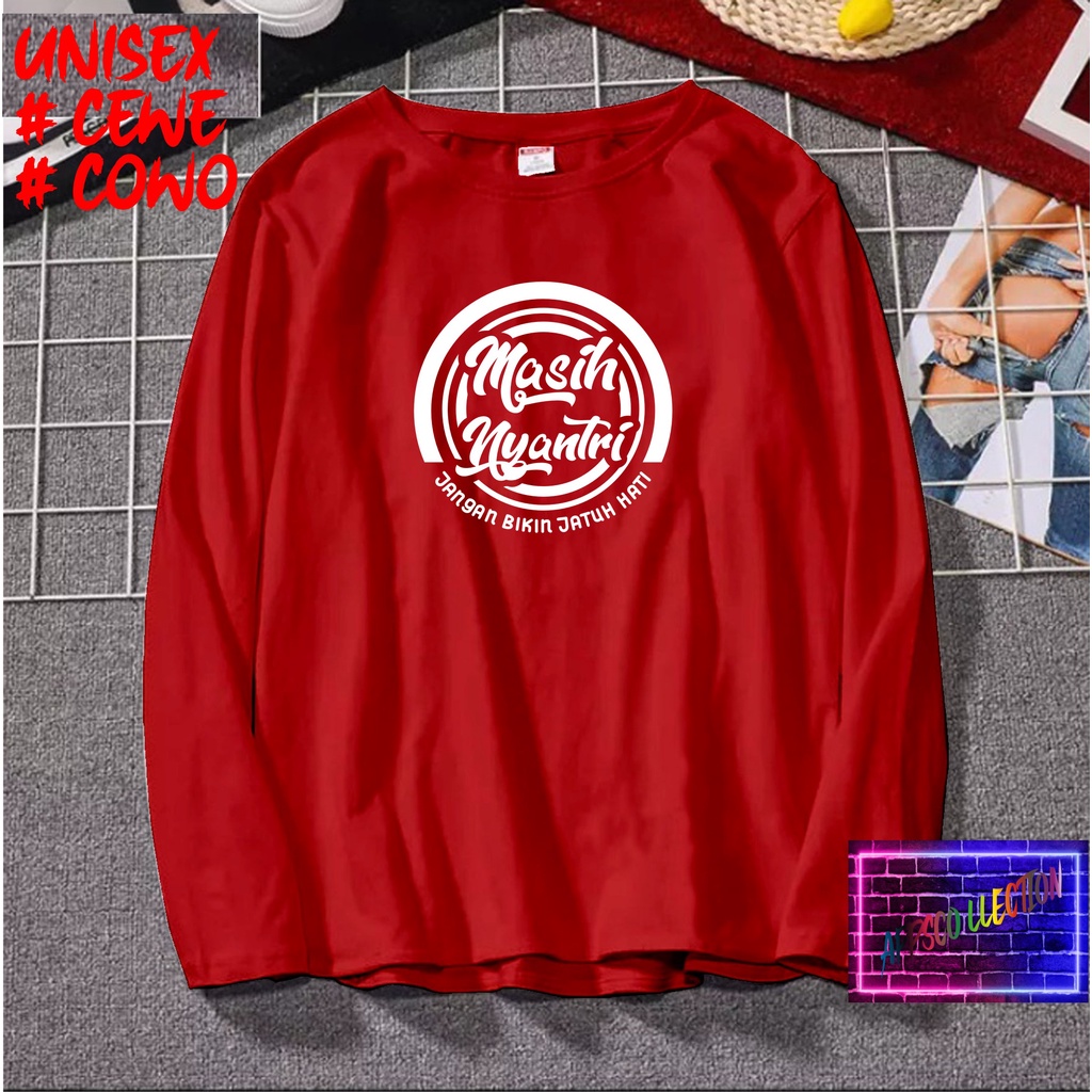 COD/ KAOS MASIH NYANTRI LENGAN PJG/KAOS TULISAN/KAOS HIT/KAOS SANTRI KEKINIAN/KAOS DAKWAH PAKAIAN PRIA PESANTREN KATA KATA VIRAL 2021/KAOS ISLAM/SANTRIWATI/KAOS HITS 2021/KAOS BERGAMBAR /KAOS TULISAN/KAOS EKSPRESI/KAOS PRIA /TSHIRT PRIA DAN WANITA /