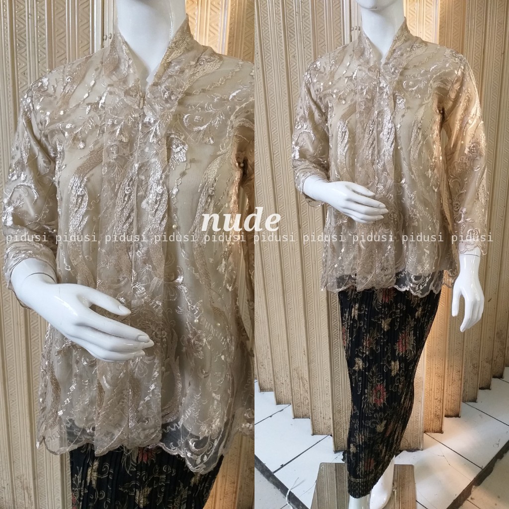 SET KEBAYA FLOY TULLE MUTIARA BORDIR / STELAN KEBAYA PESTA / KEBAYA PESTA / KEBAYA ANAK MUDA