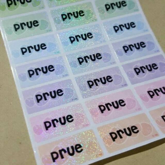 

stiker label nama waterproof motif strawberry