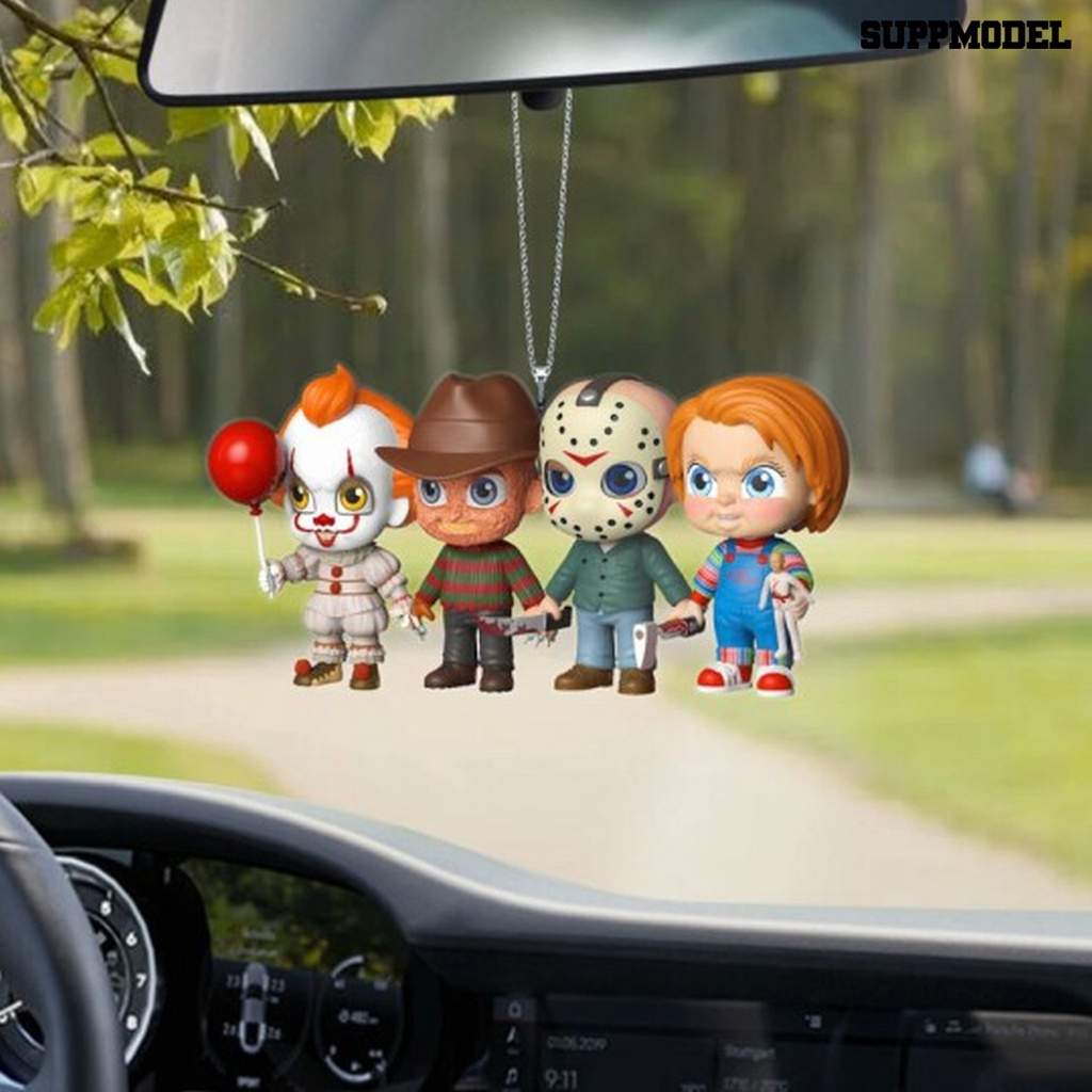 Suppmodel Ornamen Gantung Tema Halloween Untuk Spion Tengah Mobil