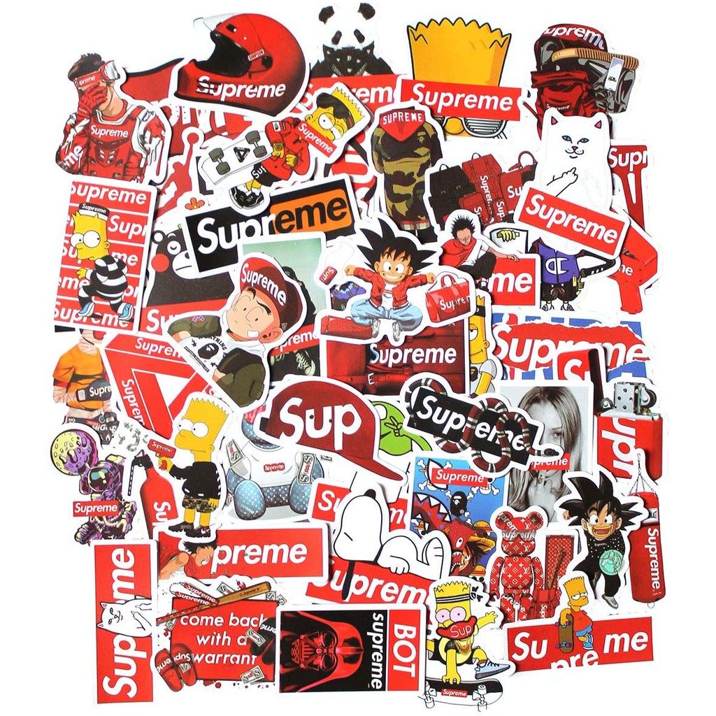 (HNR)STIKER SUPREME Graffiti Sticker Vinyl Decal Luggage Laptop Waterproof DIY Stickers HP KM03