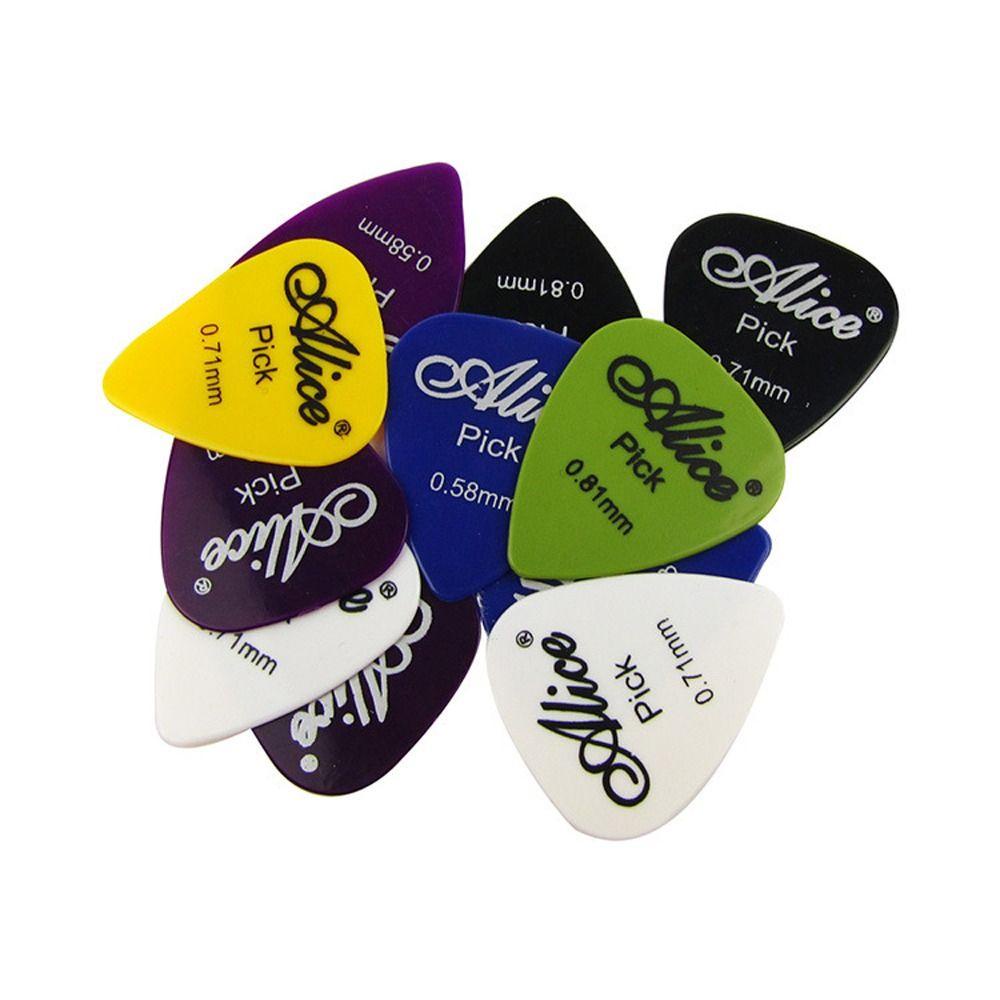 [Elegan] Picks Gitar 0.58 - 1.5 mm 100pcs 0.58/0.71/0.81mm Plectrum Aneka Warna Mediator Alice acoustic Musical Instrumen Bass Aksesoris Gitar Plectrum