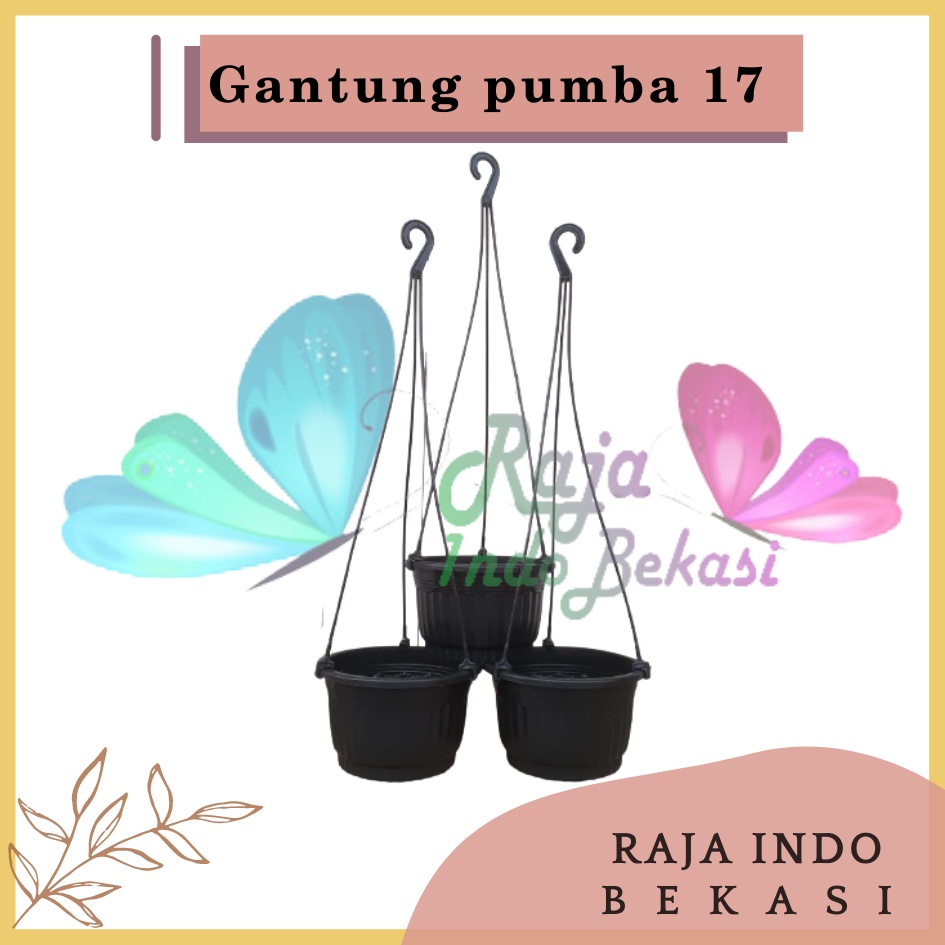 Rajaindobekasi Pot Bunga Gantung Pumba 17 Hitam Pot Gantung Pumba Putih Merah Bata Coklat Bagus Pot Gantung Plastik Murah Unik