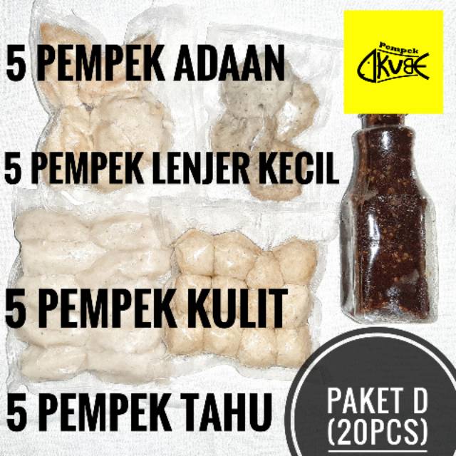

Pempek Palembang Paket D Isi 20pcs Asli Ikan Tenggiri