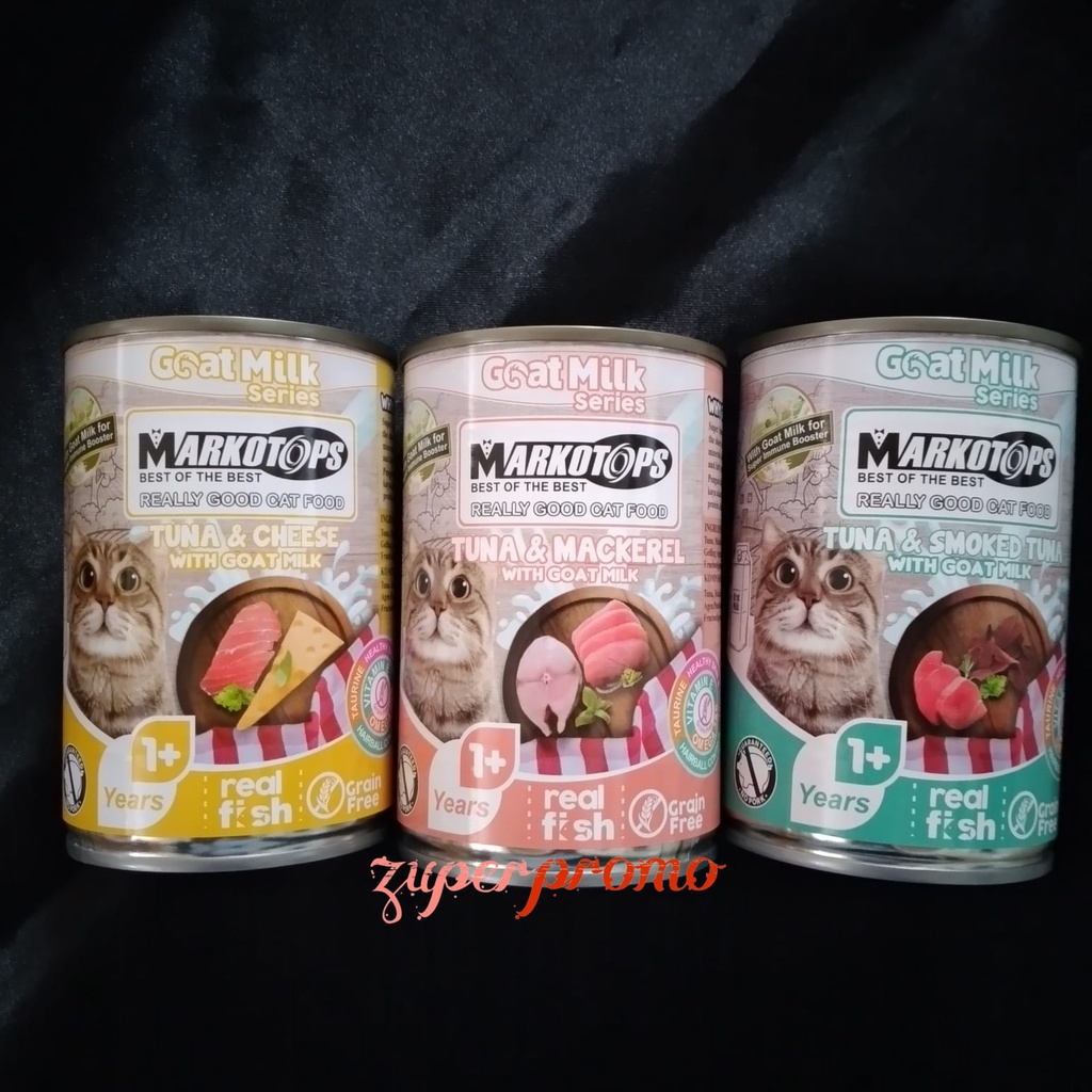 Markotops Can Adult Goat Milk Series 400gr / Makanan Basah Kucing Dewasa