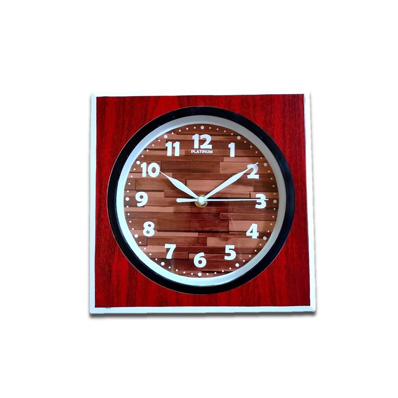 Jam Dinding Vintage Shabby Chic Minimalis Motif Kayu Elegan 24cm Free Baterai