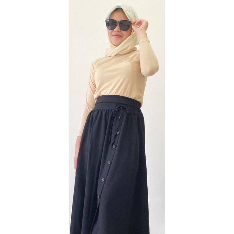 PROMO MANSET BADAN POLOS TEBAL ADEM TURTLENECK BAHAN KAOS TIDAK LICIN-COKLAT SUSU