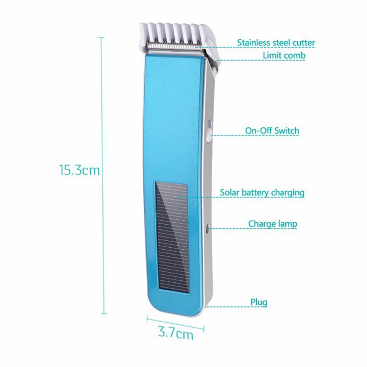 KEMEI KM-578 Solar Professional Hair Rechargable Clipper