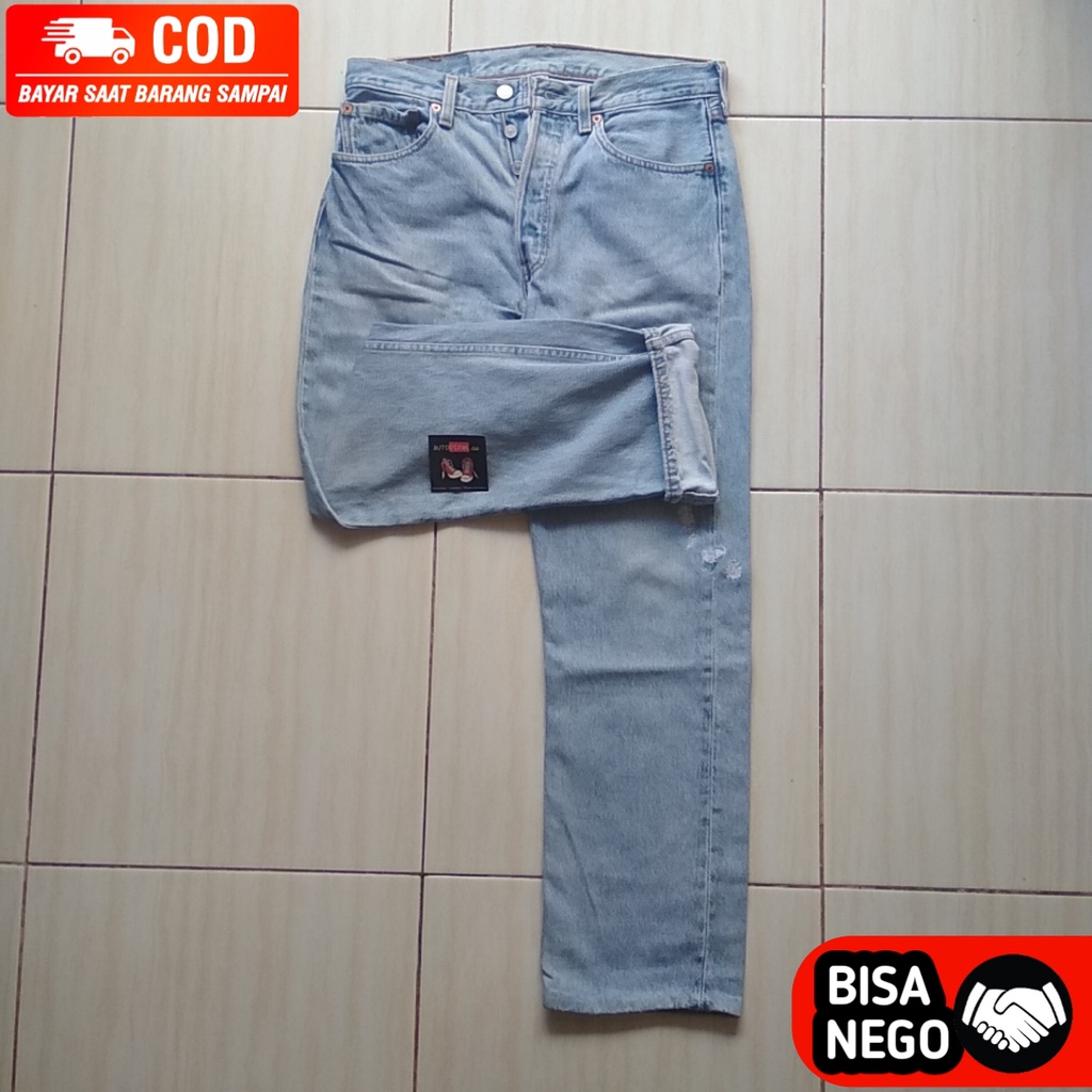 CELANA LEVIS 501 SELVEDGE SECOND ORIGINAL/LEVIS SECOND ORIGINAL/JEANS SELVEDGE SECOND ORIGINAL
