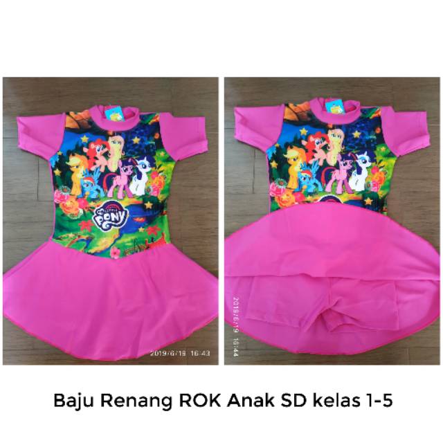 BAJU RENANG ROK ANAK TK SD Gambar