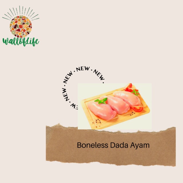 

Boneless dada ayam 1kg halal dan higienis