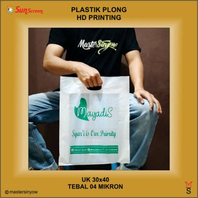Plastik Sablon Packing Olshop Murah Plong Hd Uk 35x50 Free Design