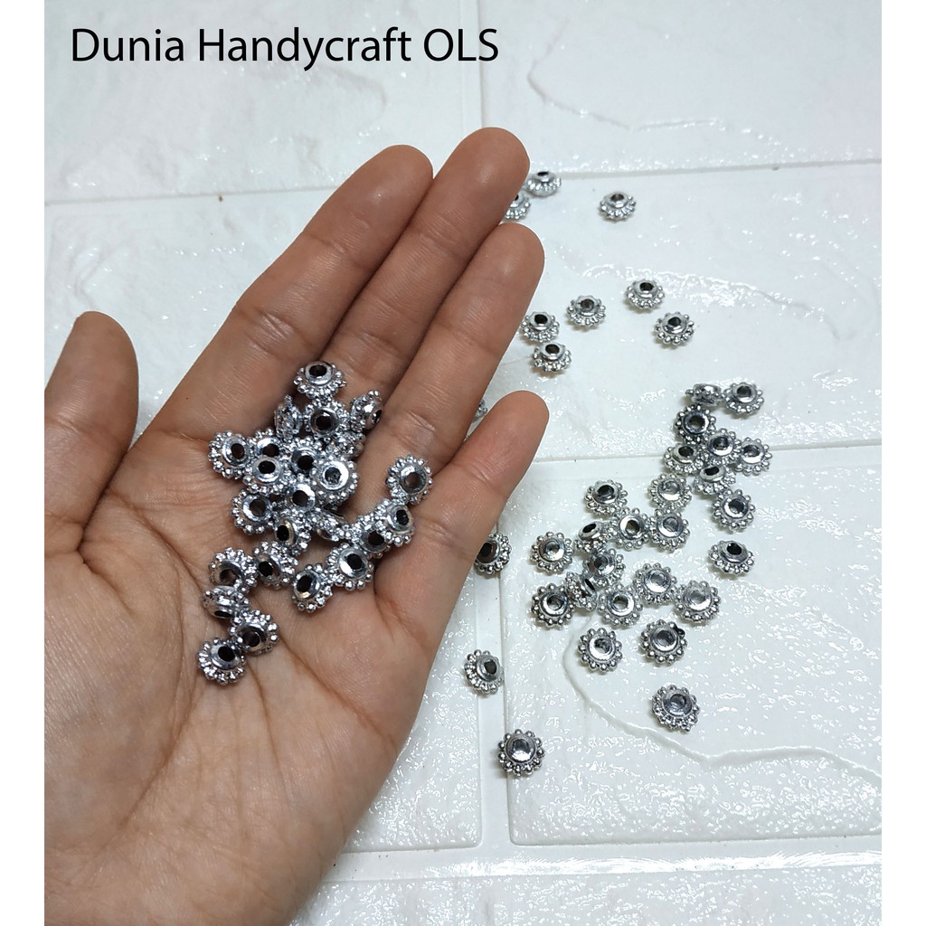 Roda DIY Bahan Aksesoris Gelang Kalung Anting Gantungan Tas