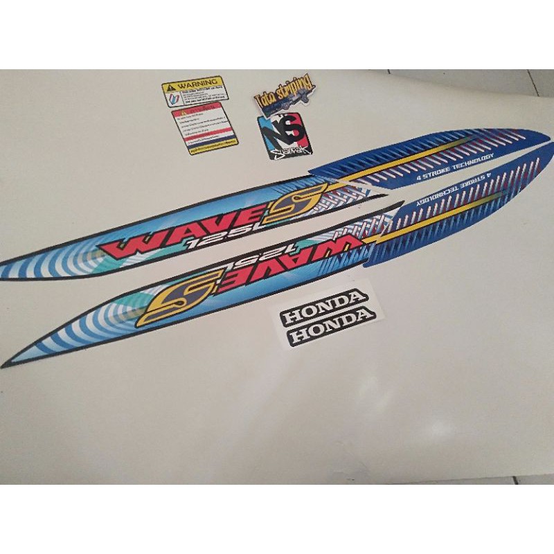 striping wave s 125 thailand biru supra 125
