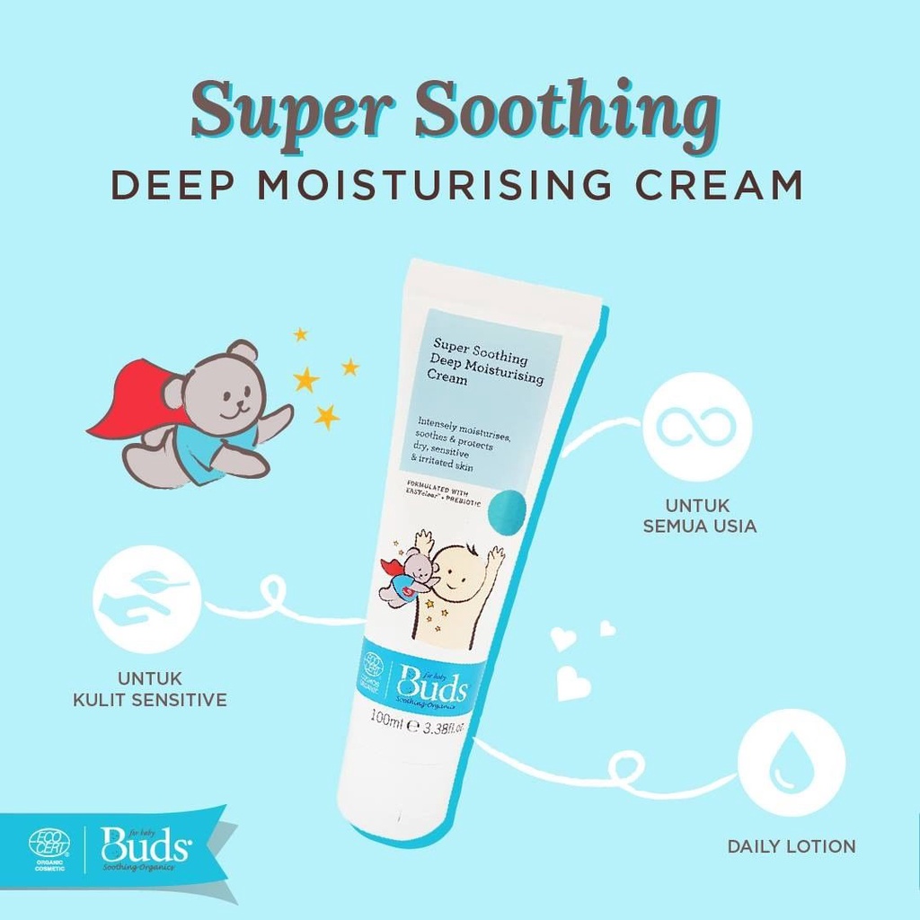 Buds Super Soothing Deep Moisturising Cream 100ml