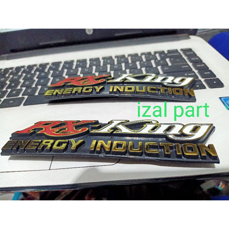 emblem box aki kanan kiri RX king tahun 1992 1995 merah