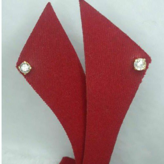 Brln152GW05GW giwang emas kuning permata berlian Diamond asli berat 2.200 mata 2 biji kadar 70% 16k