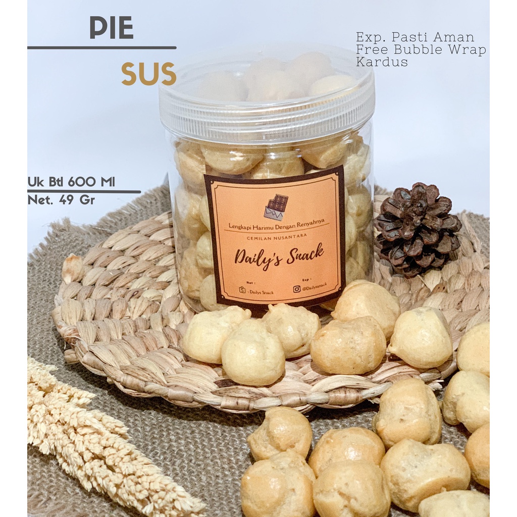 

SNACK KILOAN / MAKANAN RINGAN - PIE SUS TOPLES