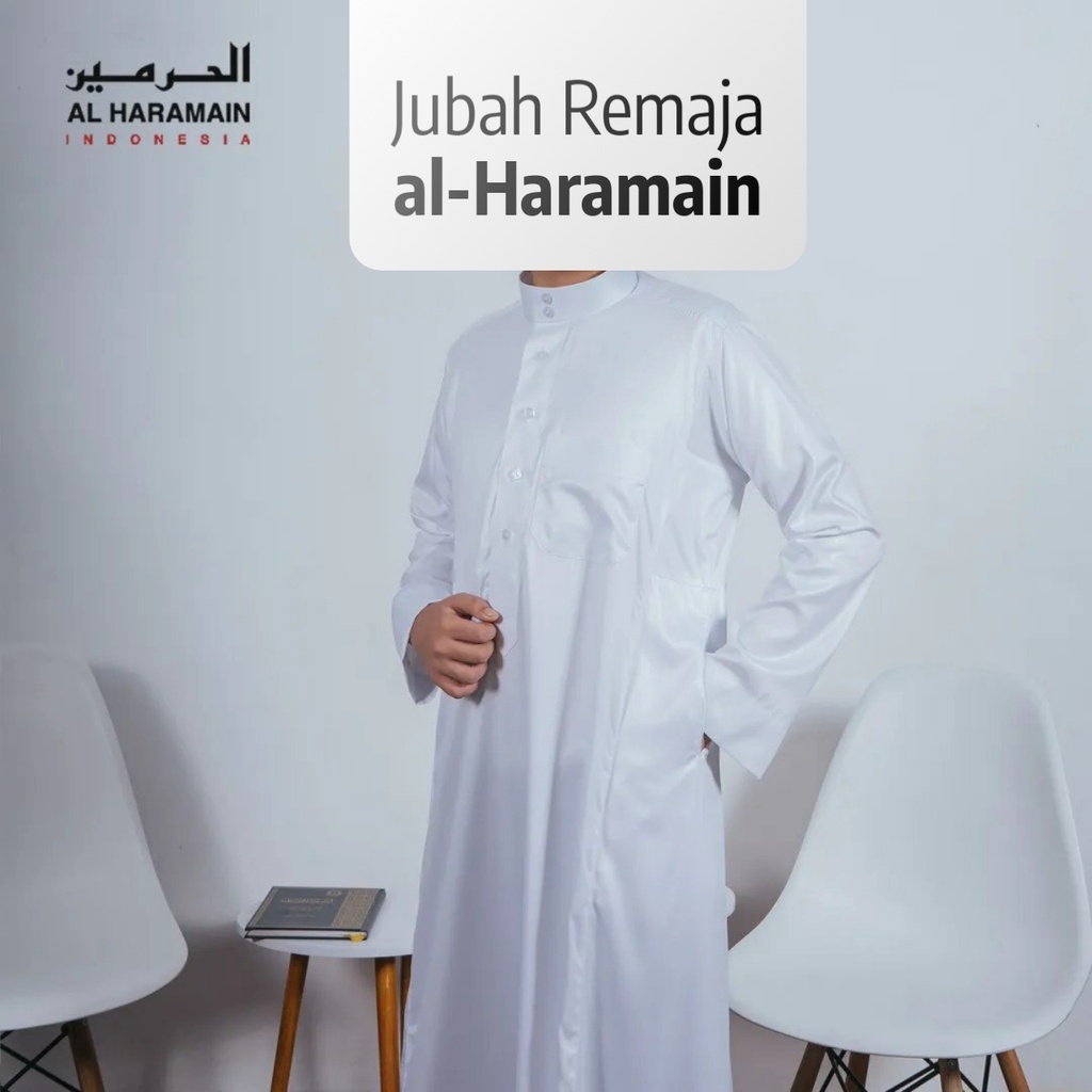 Jubah Al Haramain 100% Original/ GRATIS Peci Rajut dan Parfum