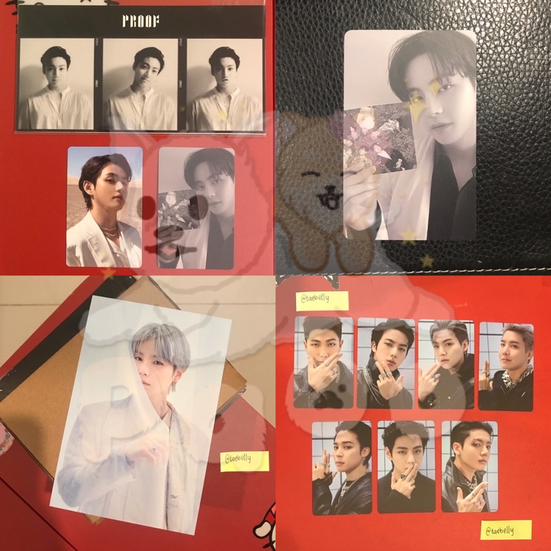 [READY STOCK] POB PHOTOCARD PC STANDARD PROOF WEVERSE TAEHYUNG V JUNGKOOK BTS UNSEALED ALBUM