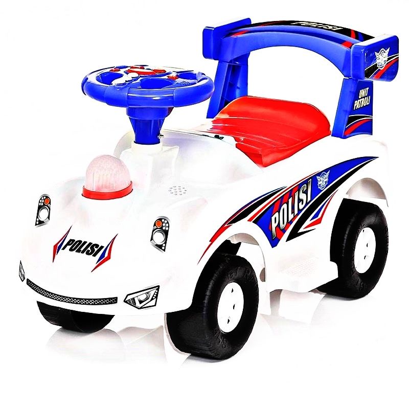TPJ 638 MAINAN ANAK MOBIL DORONG MODEL POLISI ADA LAGUNYA / MAINAN MOBIL DORONG POLISI 2 MUSIK LED