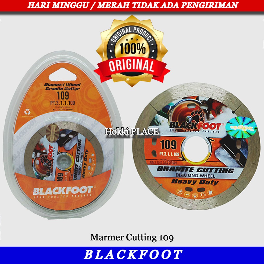 MATA GERINDA POTONG KERAMIK MARMER GRANIT 108 & 109 DW 4" BLACKFOOT HIGH QUALITY