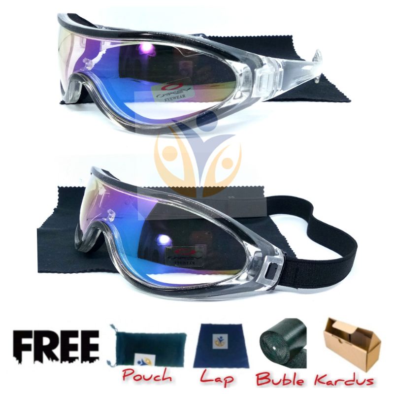 Kacamata safety apd goggle with rubber windshield
