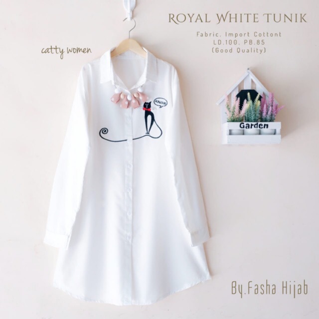 Royal White Tunik by Fasha Hijab