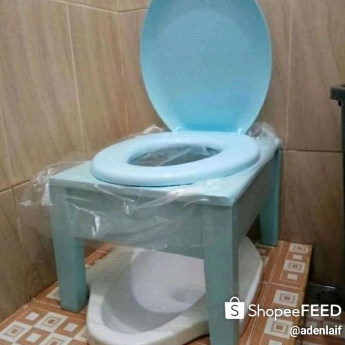 Kloset wc duduk portable untuk alkes lansia & ibu hamil