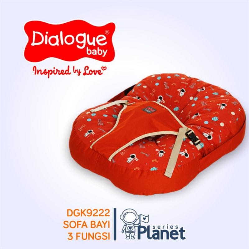 Dialogue Baby Sofa Bayi 3 in 1 Dino Series DGK9221 / Moms Baby Sofa Bayi Wilona Free Bantal Dot Bayi