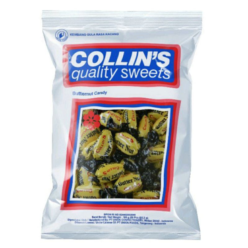 

Permen Collins Butter Nut Candy Kembang Gula Rasa Kacang