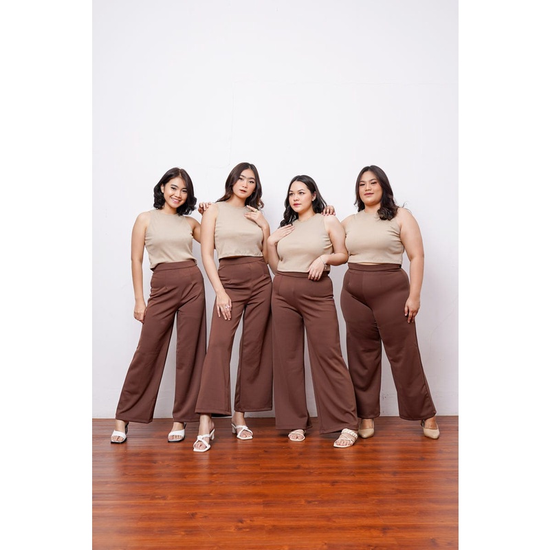 Hw Culottes Pants - 1 pcs celana kulot wanita - bawahan kasual dan formal  Bahan adem, nyaman dipakai