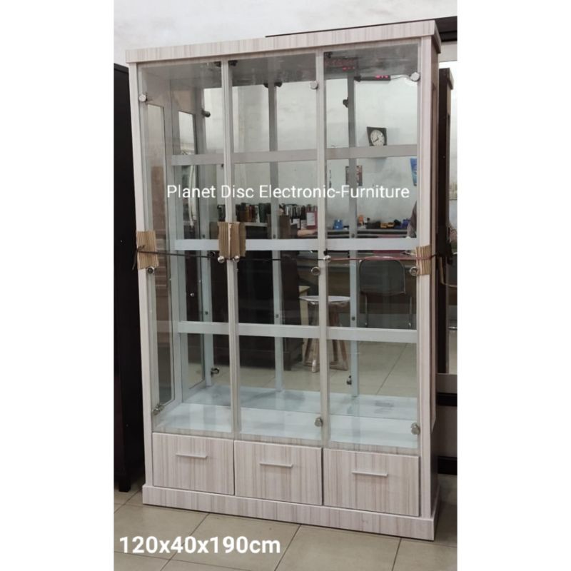 [KHUSUS KOTA MEDAN] Lemari Hias  Lemari Cristal  Lemari Pajangan  Lemari Kaca HPL