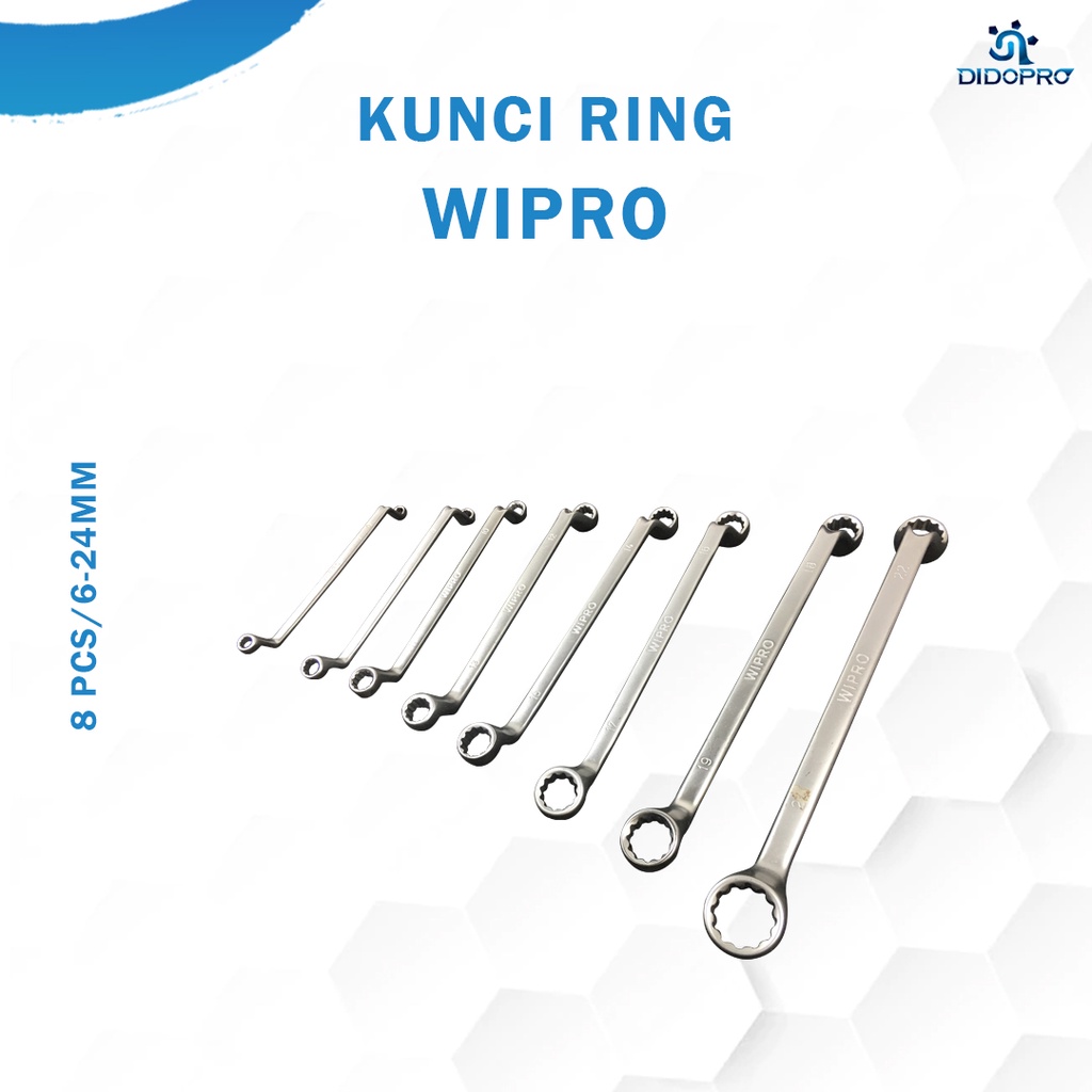 Tool Set 8 pcs Kunci Ring Set Wipro Satin