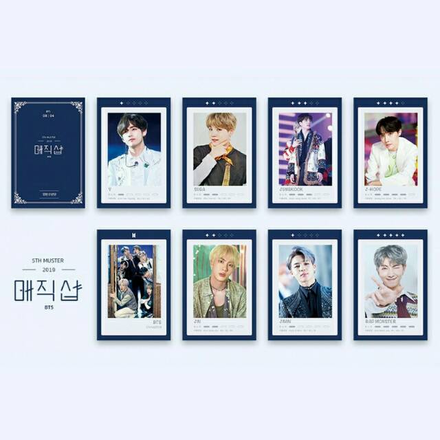 [LANGSUNG KIRIM] 8PCS/SET FOTO CARD SMALL BTS 5TH MUSTER 2019